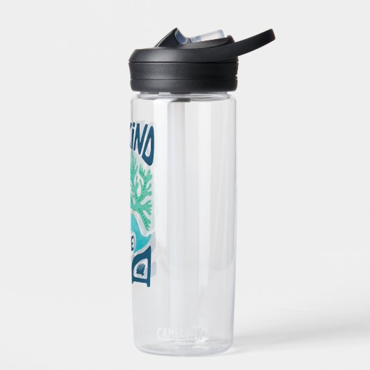 Bouteille D'eau Be Kind to the Sea - Ocean Conservation Eco Design (Gauche)