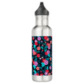 Bouteille D'eau Beau Arrière - plan Floral Ditsy-56676 (Droite)