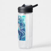 Bouteille D'eau Beau Coquillage bleu Mermaid Graphique (Gauche)