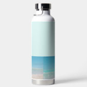 Bouteille D'eau Beau Flamant rose sur la plage (Droite)