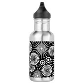 Bouteille D'eau Beau noir et blanc rétro (Droite)