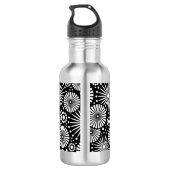 Bouteille D'eau Beau noir et blanc rétro (Dos)