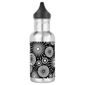 Bouteille D'eau Beau noir et blanc rétro (Gauche)