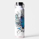 Bouteille D'eau Beau Papillon Bleu (Avant)