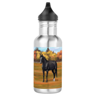 Bouteille D'eau Beau Stallion Cheval du Quartier Noir