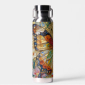 Bouteille D'eau Beautiful Impasto Butterfly & Flowers  (Avant)