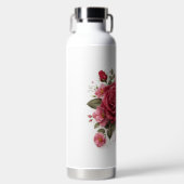 Bouteille D'eau Beaux Roses et papillon (Avant)