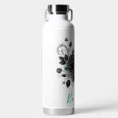 Bouteille D'eau Beaux Roses et papillon (Avant)