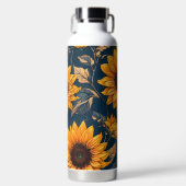 Bouteille D'eau Beaux tournesols (Avant)