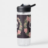 Bouteille D'eau Bébé adorable Panda Ours avec fleurs (Gauche)