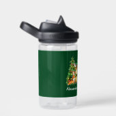 Bouteille D'eau Bébé Première forêt de Noël Animaux verts (Arrière Complet)