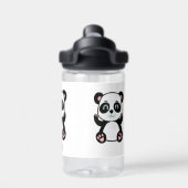 Bouteille D'eau Bébé sauvage mignonne Panda Ours sur blanc (Salle de sport)