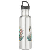 Bouteille D'eau Bedazzled Diamond Swan Gold Crystal Bling (Dos)