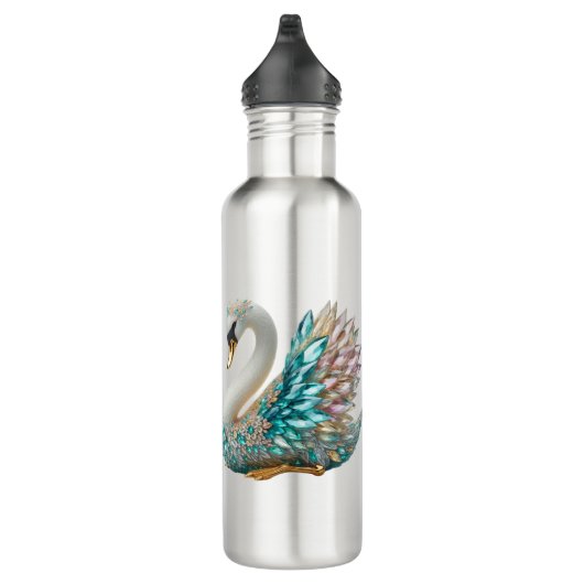 Bouteille D'eau Bedazzled Diamond Swan Gold Crystal Bling (Droite)
