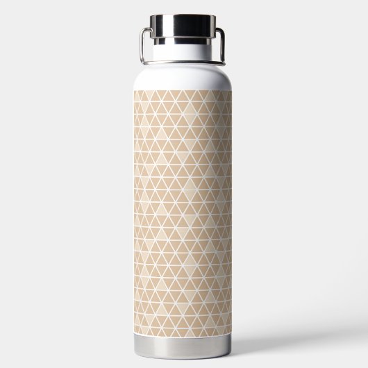 Bouteille D'eau Beige Triangles Pattern Water Bottle (Plage)