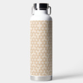 Bouteille D'eau Beige Triangles Pattern Water Bottle (Avant)