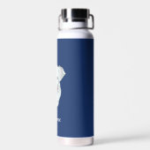 Bouteille D'eau Bel Éléphant sur Fond Bleu (Arrière)