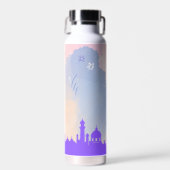 Bouteille D'eau Belle aquarelle Floral Mosque Cadeau islamique (Avant)