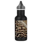 Bouteille D'eau Belle Chic fille Empreinte de léopard Parties scin (Gauche)