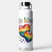 Bouteille D'eau Belle et élégant Soyez gentil drapeau arc-en-ciel (Plage)