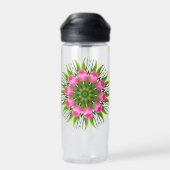 Bouteille D'eau Belle Fleur Mandala Design (Arrière)