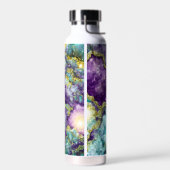 Bouteille D'eau Belle Géode cristalline Améthyste Monogrammé (Gauche)