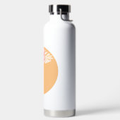 Bouteille D'eau Belle Pêche et couronne de fleurs blanches (Droite)