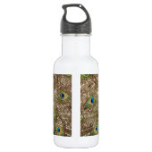 Bouteille D'eau Belle plumes de paon et de queue (Dos)