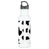 Bouteille D'eau Belle vache noire et blanche (Dos)