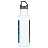 Bouteille D'eau Belles fleurs de jour de mère de glam (Dos)