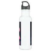 Bouteille D'eau Belles fleurs roses Meilleur Bouquet de maman jama (Dos)