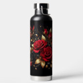 Bouteille D'eau Belles roses rouges et papillon (Droite)