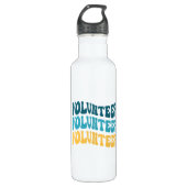 Bouteille D'eau Bénévole rétro (Devant)