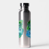 Bouteille D'eau Béni Soit Son Nom Belle Bible Verse Personnalisée (Plage)