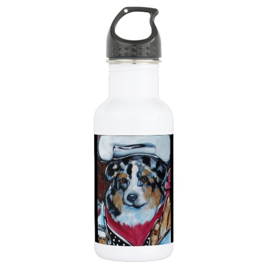 BOUTEILLE D'EAU BERGER AUSTRALIEN CUISINIER (Devant)
