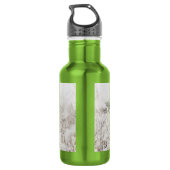 Bouteille D'eau Berger blanc allemand dans la neige (Dos)