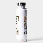 Bouteille D'eau Best Dad Ever | Photo Collage Placeholder Template (Gauche)