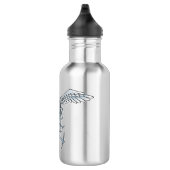 Bouteille D'eau Béton bleu-gris (Droite)
