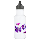 Bouteille D'eau Bianca, Nom De Filles Fabriqué Avec Des Pansies, (Gauche)