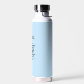 Bouteille D'eau Bible Verset Courage Bleu Clair Nom Simple Personn (Gauche)