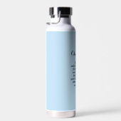 Bouteille D'eau Bible Verset Courage Bleu Clair Nom Simple Personn (Plage)