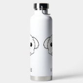 Bouteille D'eau Bichon blanc mignon Frise Chien Stick Sortie (Droite)