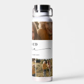 Bouteille D'eau Bien-aimée Maman Joyeuse Fête des Mères Collage ph (Arrière)