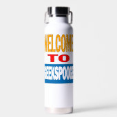 Bouteille d'eau "Bienvenue chez GeekSpooge" (Avant)