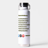 Bouteille d'eau "Bienvenue chez GeekSpooge" (Arrière)