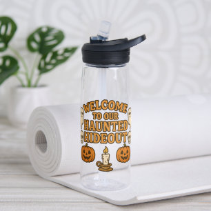 Bouteille D'eau Bienvenue dans notre cachette hantée Halloween mig