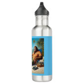 Bouteille D'eau Bigfoot sur la plage (Droite)