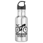 Bouteille D'eau Bikepacking Est En Cours D'Exécution Pour Les Ups (Devant)