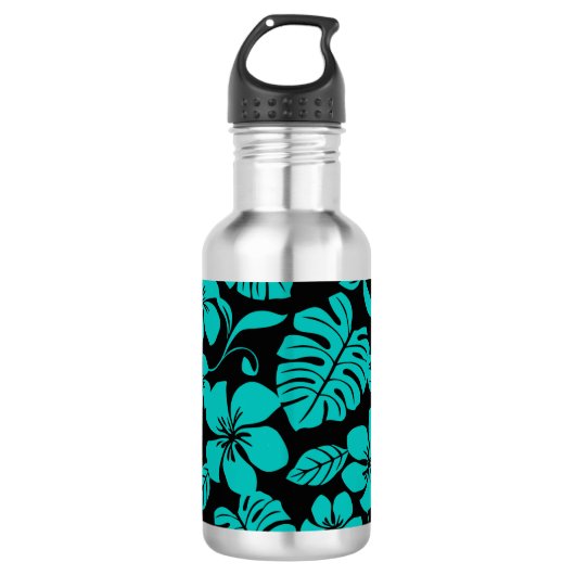 BOUTEILLE D'EAU BIKINI ROSE (NOIR/TURQUOISE) (Devant)