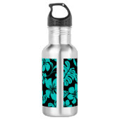 BOUTEILLE D'EAU BIKINI ROSE (NOIR/TURQUOISE) (Dos)